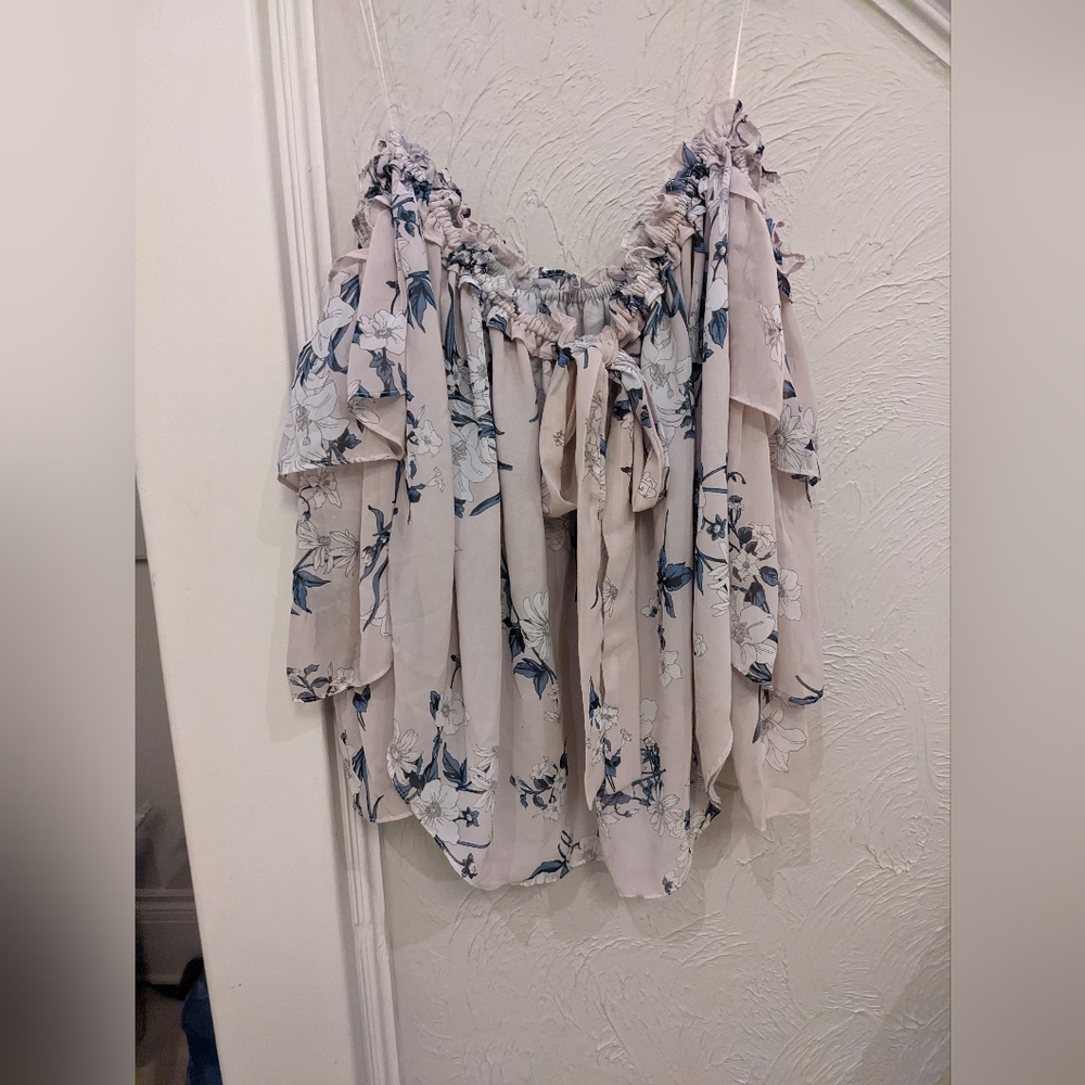 Misa los Angeles off shoulder ruffle top
